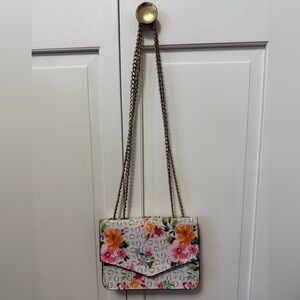 Y2K Guess Floral Chain Strap Shoulder Bag Micro Purse Preppy
